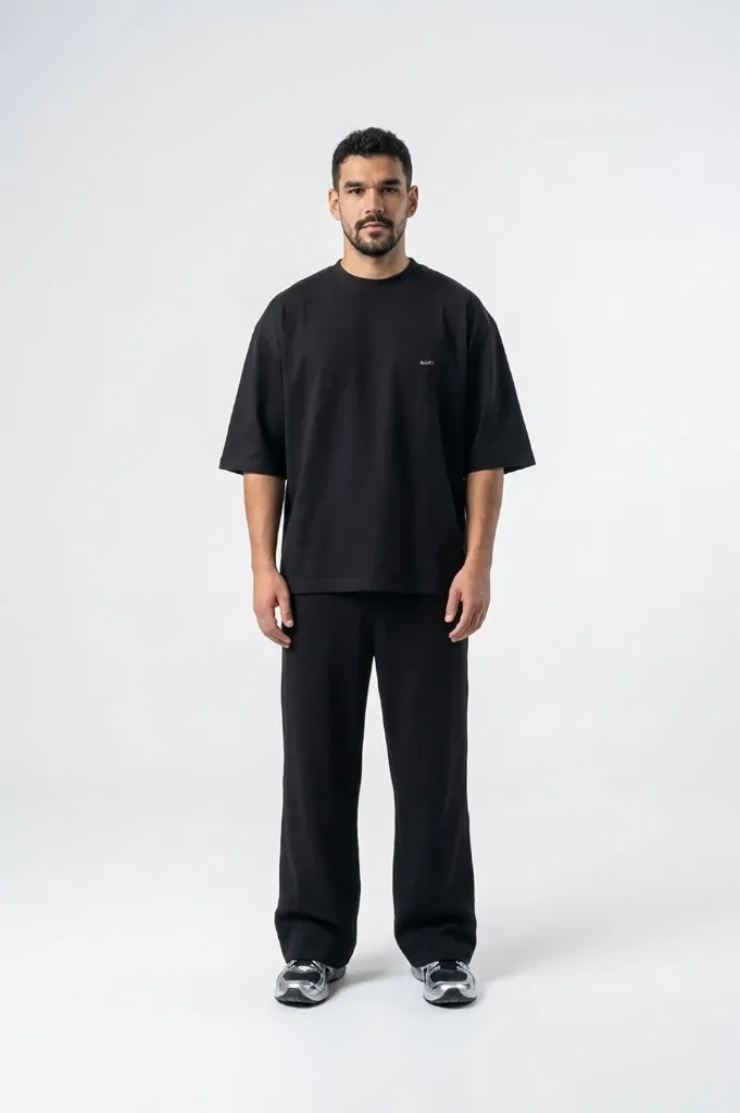 T-Shirt Over Size Black (M)