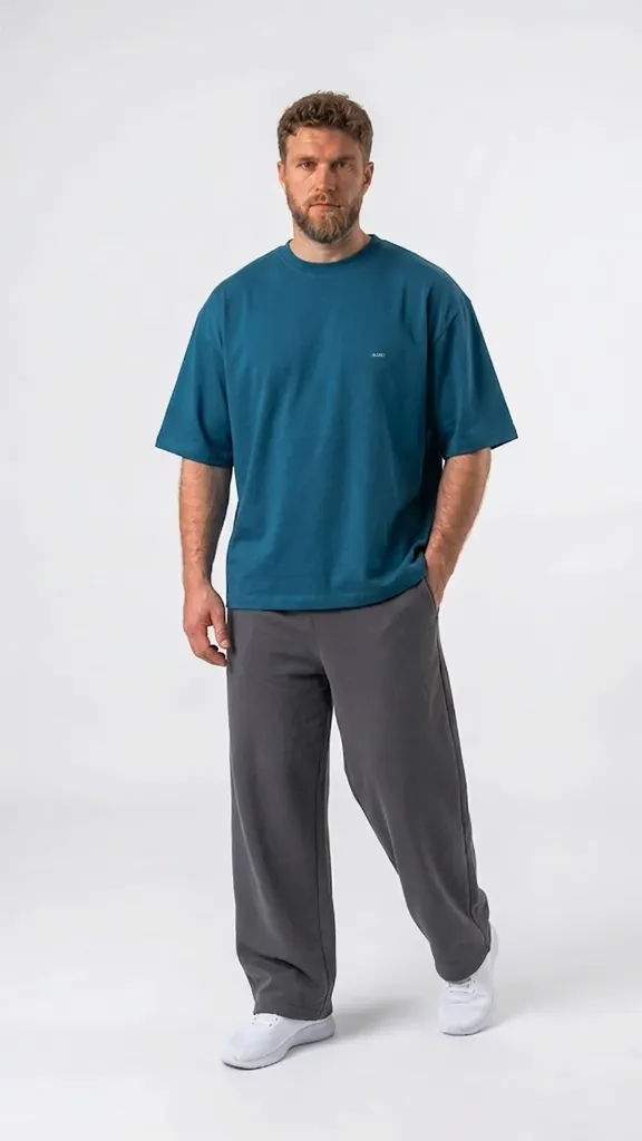 T-Shirt Over Size Petroleum