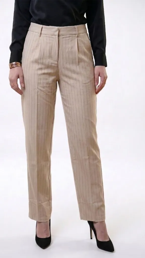 Pants Striped (Beige)