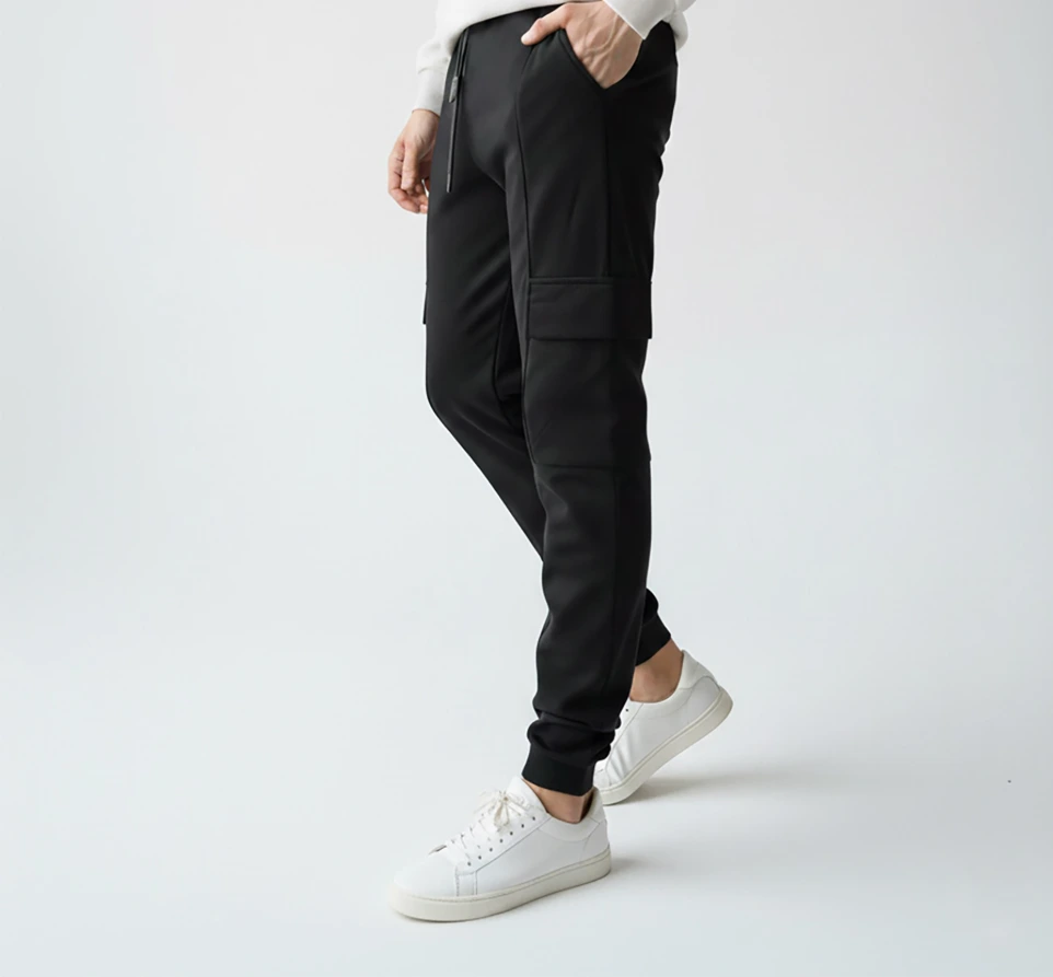 Sweatpant Cuffed Black (L)
