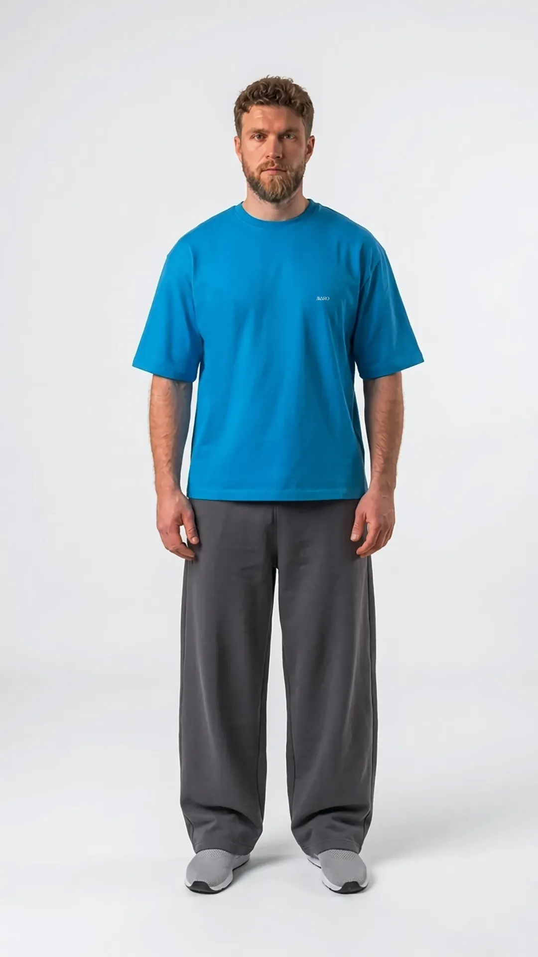 T-Shirt Box Fit  Blue (S)