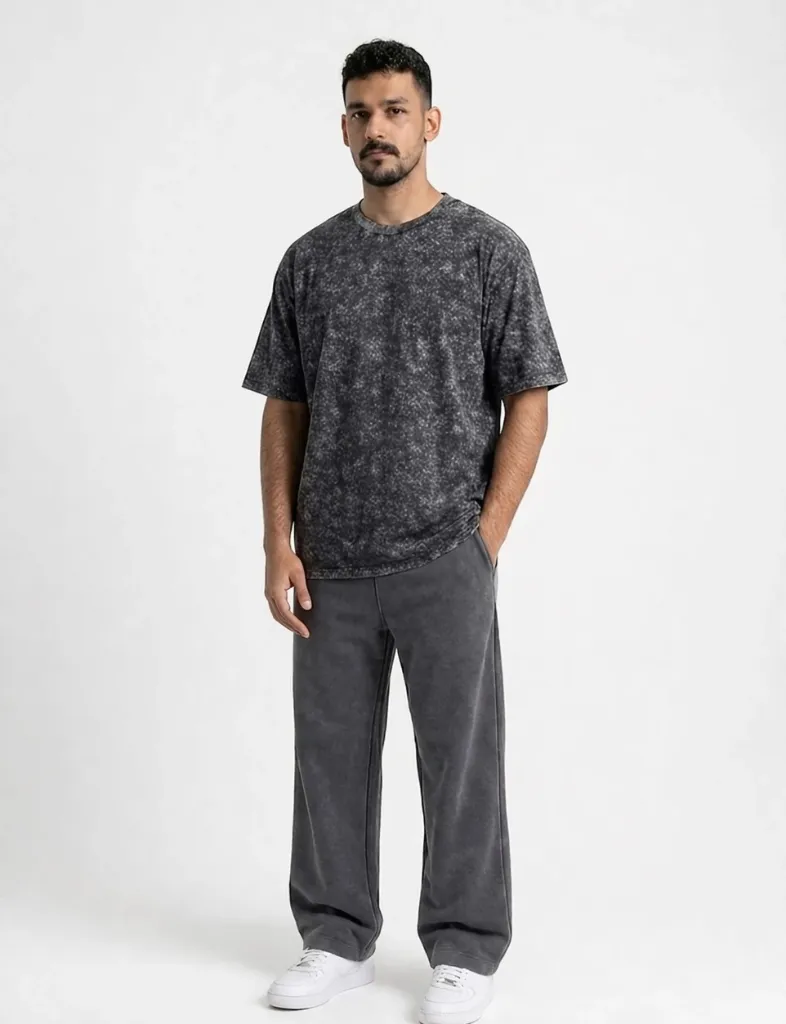 T-shirt Black Marble
