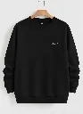 Hoodie Round Black